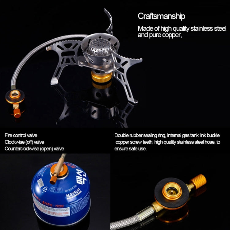 Portable Outdoor Split Type 3700W Backpack Anti-Blast Stove Cooking Tools