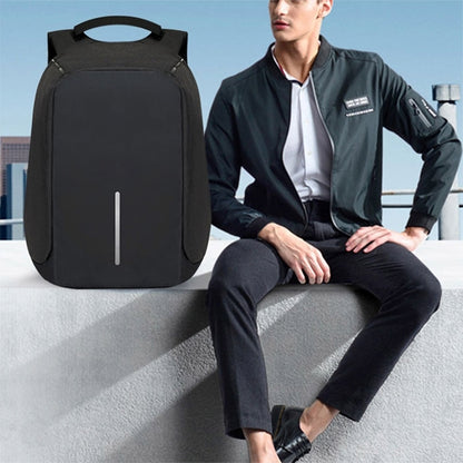 Mochila multifunción de gran capacidad, antirrobo, informal, para ordenador portátil, con puerto de carga USB externo, para hombre y mujer. Tamaño: 42 x 29 x 14 cm. Color: negro, gris, azul y morado.