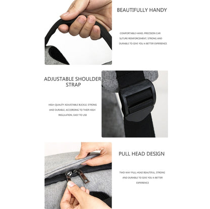 Mochila multifunción de gran capacidad, antirrobo, informal, para ordenador portátil, con puerto de carga USB externo, para hombre y mujer. Tamaño: 42 x 29 x 14 cm. Color: negro, gris, azul y morado.