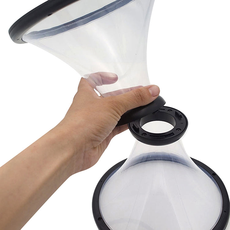Vortex Bank Decompression Transparent Funnel Gravity Rotating Coin Storage Box, Funnel
