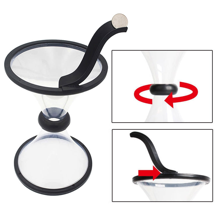 Vortex Bank Decompression Transparent Funnel Gravity Rotating Coin Storage Box, Funnel