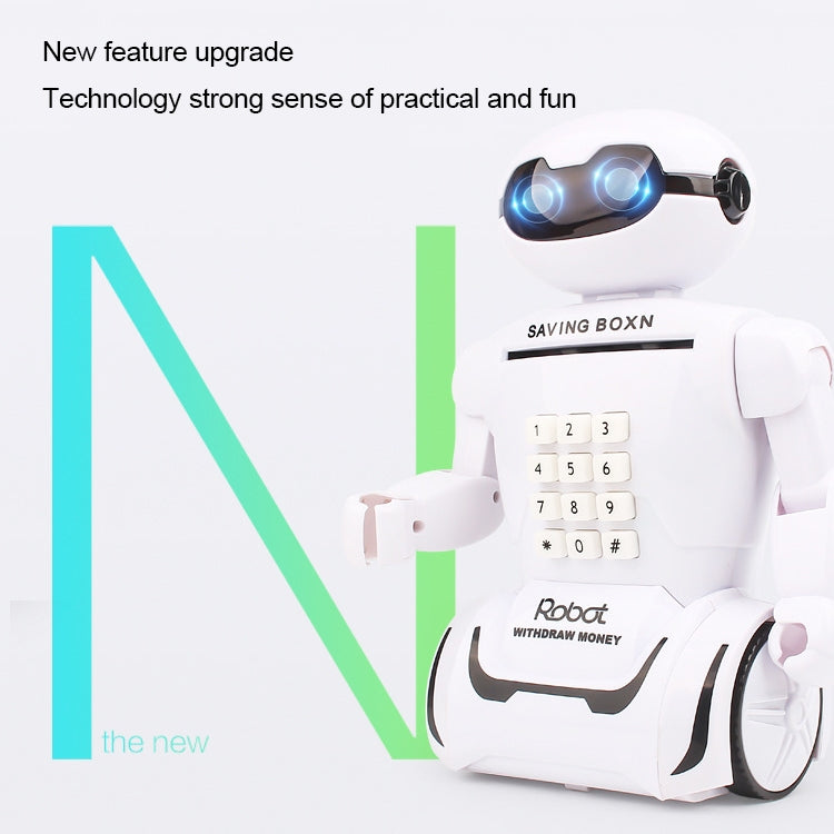 Multi-function Robot Piggy Bank Desk Lamp Code Money Box for Children, Robot Bank