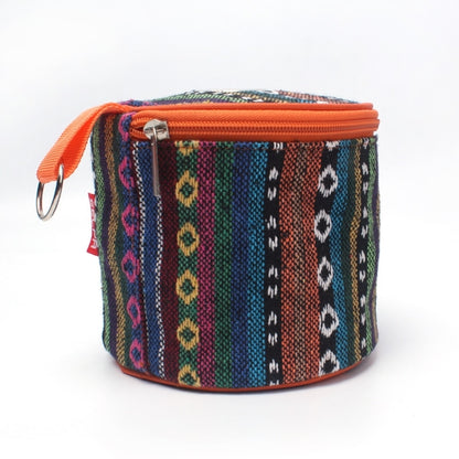 Outdoor Camping Foldable Ethnic Style Cloth Tissue Case Storage Bag, Size: 14.5*13 cm