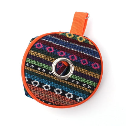 Outdoor Camping Foldable Ethnic Style Cloth Tissue Case Storage Bag, Size: 14.5*13 cm