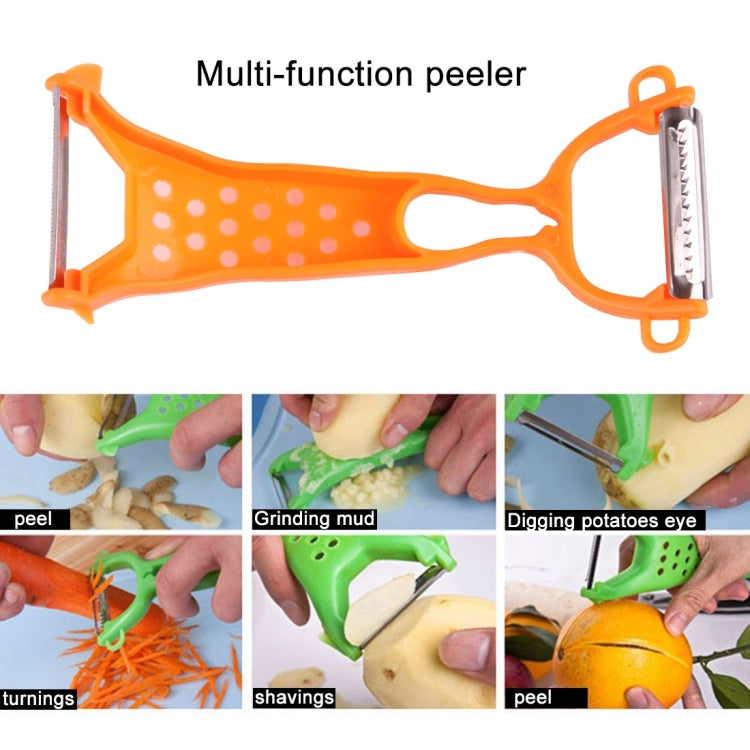 Portable Fruits and Vegetables Peeler Apple Cucumber Potato Skinner, Vegetable Cutter(Orange)