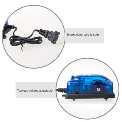 SOBO SB-248A 3W Single Outlet Adjustable Flow Aquarium Air Pump Fish Tank Oxygen Air Pump, 3W Single Outlet