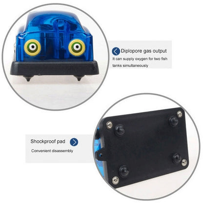 SOBO SB-348A 5W Double Outlets Adjustable Flow Aquarium Air Pump Fish Tank Oxygen Air Pump, 5W  Double Outlets