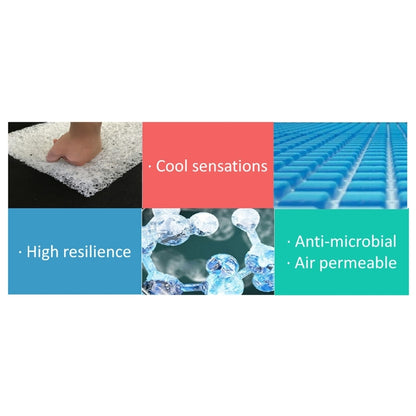 Cojín de verano para perro, cama para casa, almohadilla refrescante para mascotas, cojín desmontable para perro, grande, tamaño: 73 x 46 x 4 cm.