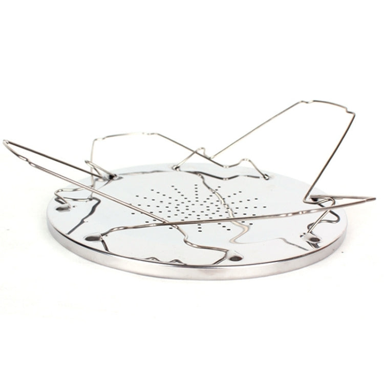 Outdoor Camping Tools 4 Slice Stainless Steel Camping Foldable Toaster Rack Toaster Tray Bread Toast Rack, Bread Toast Rack
