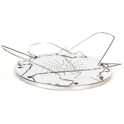 Outdoor Camping Tools 4 Slice Stainless Steel Camping Foldable Toaster Rack Toaster Tray Bread Toast Rack, Bread Toast Rack