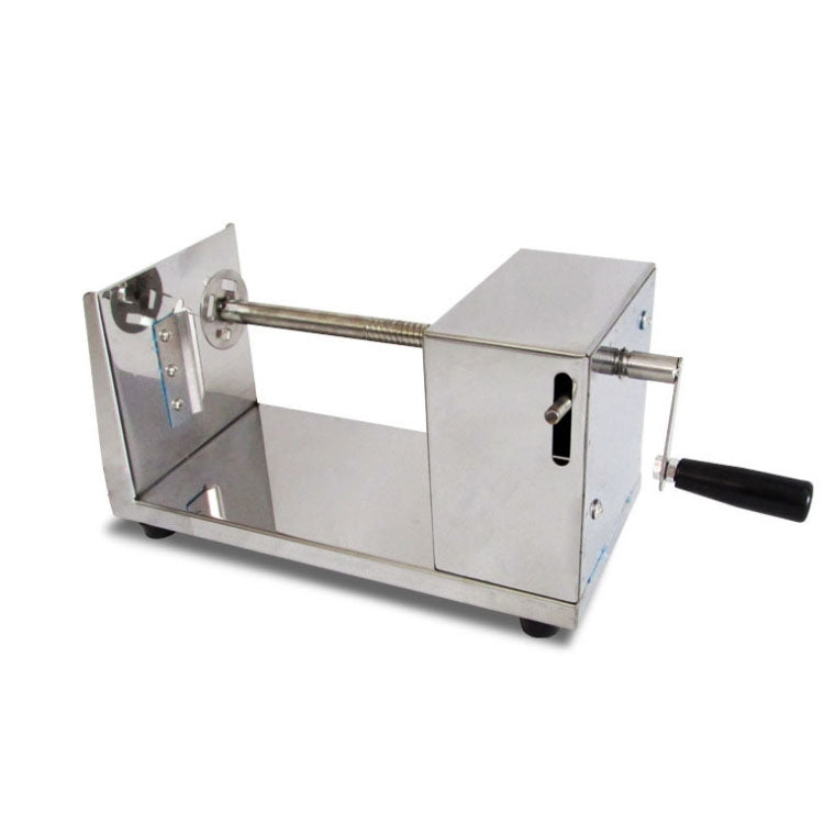 Stainless Steel Manual Spiral Tornado Tower Hand Shake Potato Rotary Chips Twister Slicer Cutter, Hand Shake