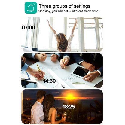 Multi-functional Large Screen LED Digital Music Alarm Clock with Time / Week / Temperature / Calendar Display & Remote Control, DC 5V, Music Alarm Clock