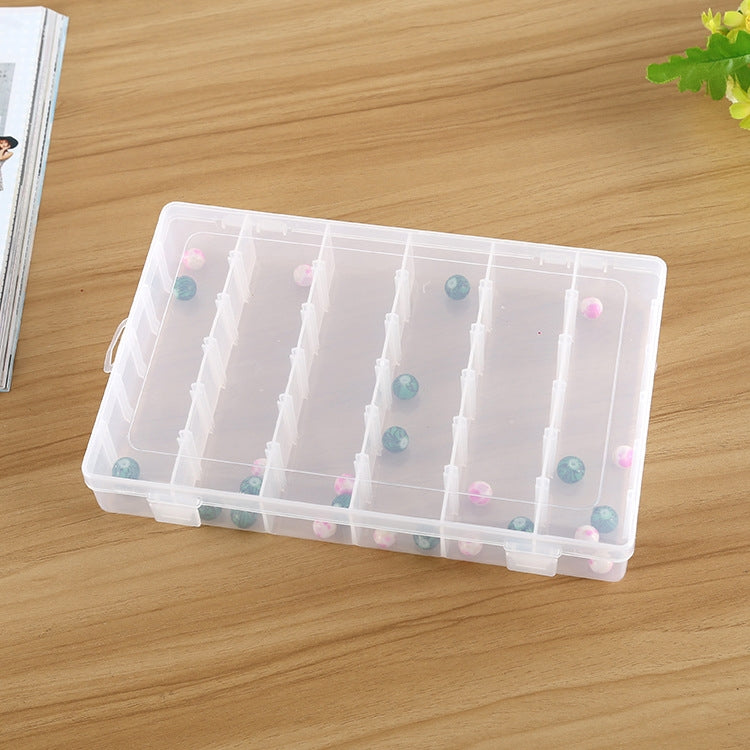Plastic Organizer Container Storage Box Removable Grid Compartment for Jewelry Earring Fishing Hook Small Accessories, Size: Large, 36 Slots, 36 Slots