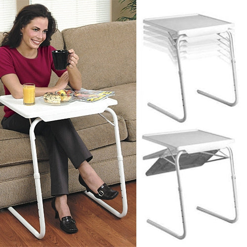 Plastic Pad Steel Tube Bracket Liftable Foldable Portable Multi-purpose Laptop Table, Adjustable Height: 53-74cm, Adjustable Angle: 30 Degrees / 60 Degrees / 90 Degrees / 180 Degrees, Adjustable Height: 53-74cm