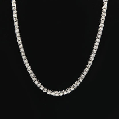 Collar de cadena de aleación con incrustaciones de cristal estilo hip hop punk para hombre, tamaño: 20 pulgadas, tamaño: 20 pulgadas