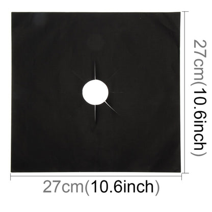Gas Furnace Surface Ultra-thin Fibre Material Stovetop Protective Cleaning Pad, Size: 27*27cm, 0.2mm (Black), 0.2mm