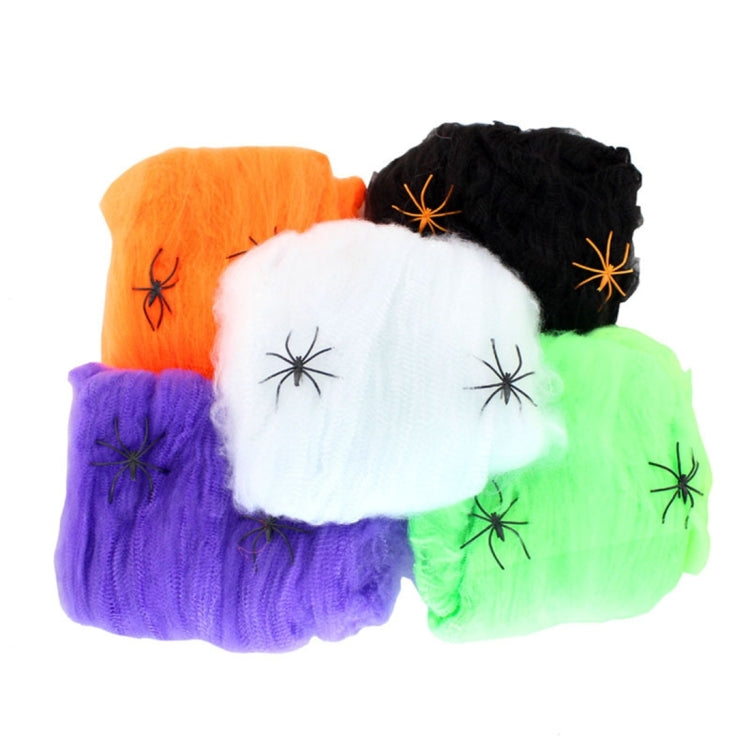 Halloween Props Cotton Yarn Spider Webs, Random Color Delivery, Spider