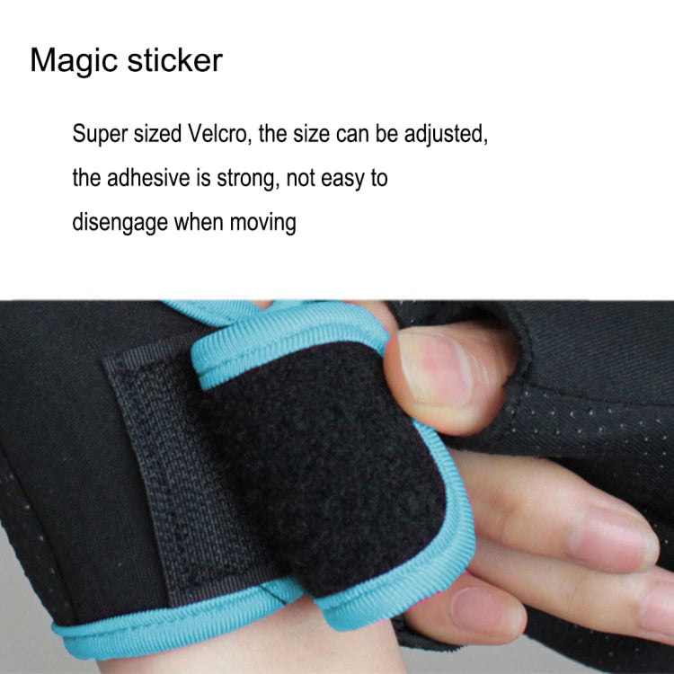 Unisex Half Finger Gloves Outdoors Riding Non-slip Breathable Sports Gloves, Size: S, Plamar: 16*12*3.0cm, Size: S, Plamar: 16*12*3.0cm