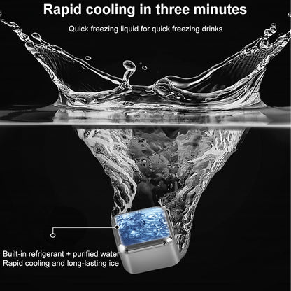 Stainless Steel Chilling Reusable Ice Cubes for Whiskey, Vodka, Liqueurs, 1 PC