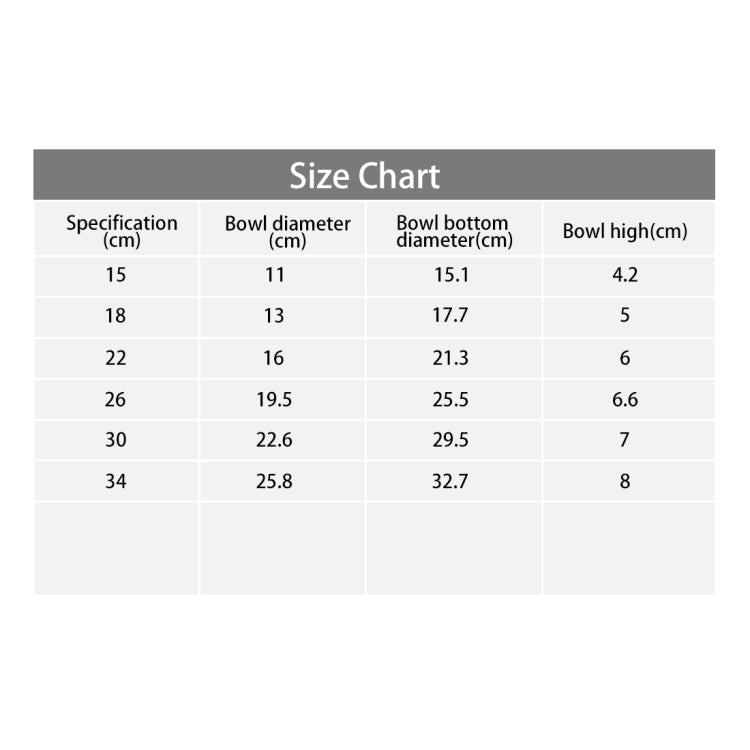 Stainless Steel Bowls, Anti-slip Colorful Paint Printed Pets Bowls, Bowl Diameter: 25.5 cm, Bowl Bottom Diameter: 32.5 cm, Diameter: 25.5 cm