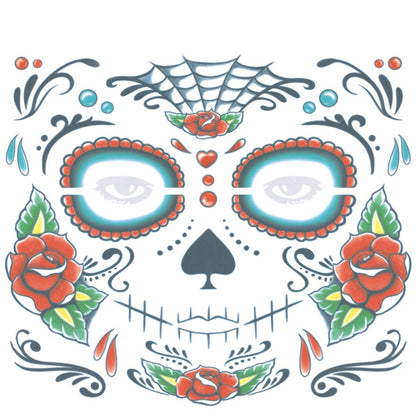 Halloween Waterproof Temporary Face Tattoo Stickers, Size: 240*210mm, 240*210mm