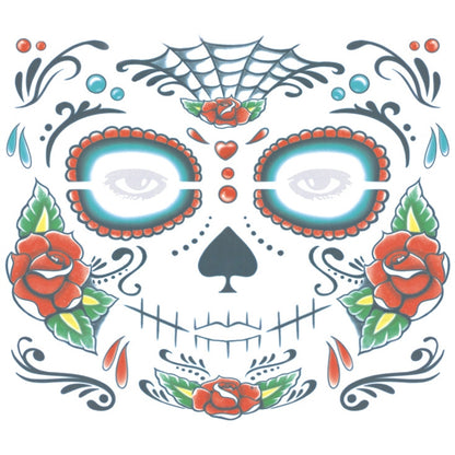 Halloween Waterproof Temporary Face Tattoo Stickers, Size: 240*210mm, 240*210mm