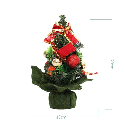Mini árboles de Navidad, decoraciones navideñas, tamaño: 20 * 18 cm, 20 cm