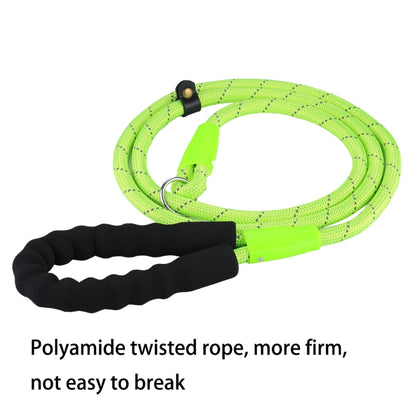 Pet Dog Training Traction Rope Reflective Light Leash with Bold Handle, Training Traction Rope