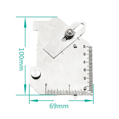 MG-8 Cam-type Stainless Steel Fillet Weld Gauge Multi-function Welding Inspection Ruler, MG-8