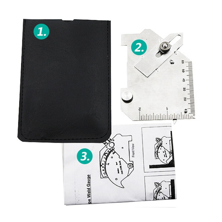 MG-8 Cam-type Stainless Steel Fillet Weld Gauge Multi-function Welding Inspection Ruler, MG-8