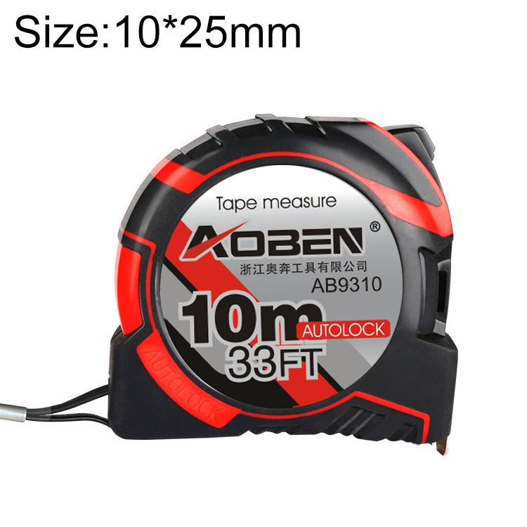 Aoben Retractable Ruler Measuring Tape Portable Pull Ruler Mini Tape Measure, Length: 10m Width: 25mm, Length: 10m Width: 25mm