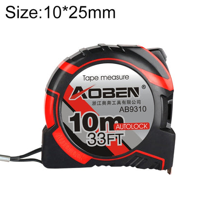 Aoben Retractable Ruler Measuring Tape Portable Pull Ruler Mini Tape Measure, Length: 10m Width: 25mm, Length: 10m Width: 25mm