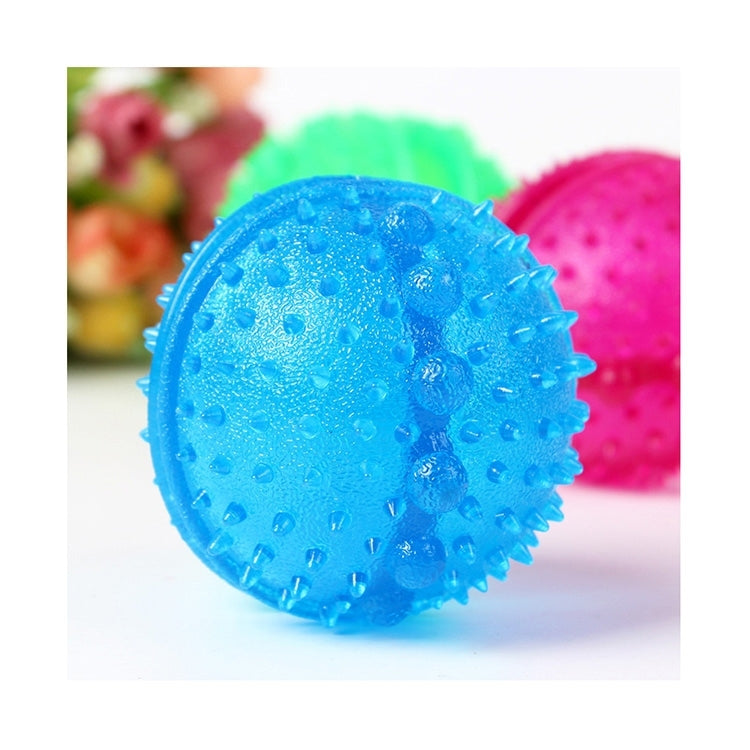 Pet Leakage Food Ball Toy Golden Retriever Puppy Molar Bite Resistant Tooth Toy, Diameter: 8cm, Random Color Delivery, 8cm Puppy Molar Bite Ball