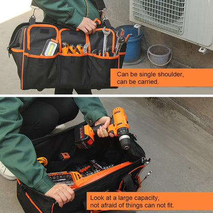 Multi-function Oxford Cloth Electrician Belt Pouch Maintenance Tools Handbag Shoulder Bag Convenient Tool Bag, Size : 19 inch, Size : 19 inch