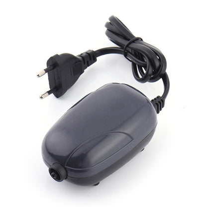 RS-290 220V 3W Single Outlets Adjustable Flow Silent Aquarium Air Pump Fish Tank Oxygen Air Pump, 3W