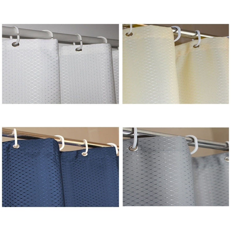 Thickening Waterproof And Mildew Curtain Honeycomb Texture Polyester Cloth Shower Curtain Bathroom Curtains,Size:150*200cm, Size:150*200cm