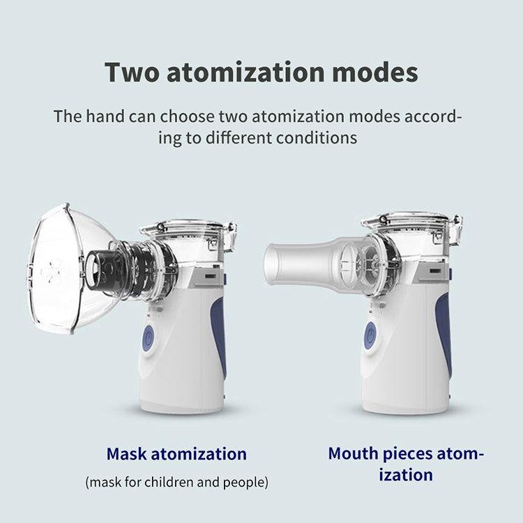 Portable Ultrasonic Nebulizer Mini Handheld Inhaler Respirator Health Care Home Machine Atomizer for Children, Mini Handheld Inhaler