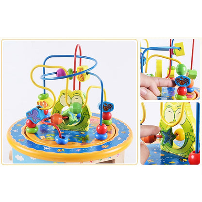 Multi-functional Wooden Gaming Treasure Box Toy, Multi-functional