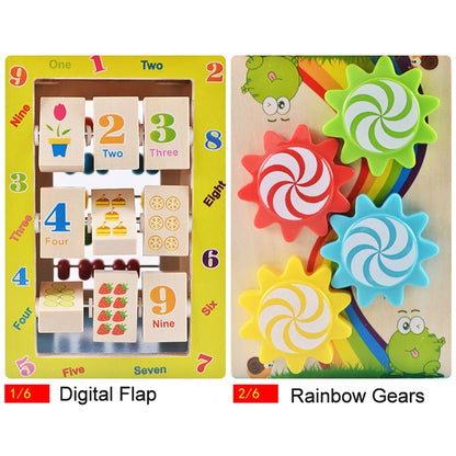 Multi-functional Wooden Gaming Treasure Box Toy, Multi-functional