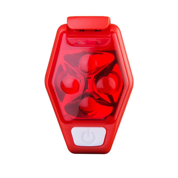 Multifunctional Outdoor Bicycling Running Warning Light Bicycle Taillight LED Back Clip Light, LED Back Clip Light(Black), LED Back Clip Light(Purple), LED Back Clip Light(Red), LED Back Clip Light(White)