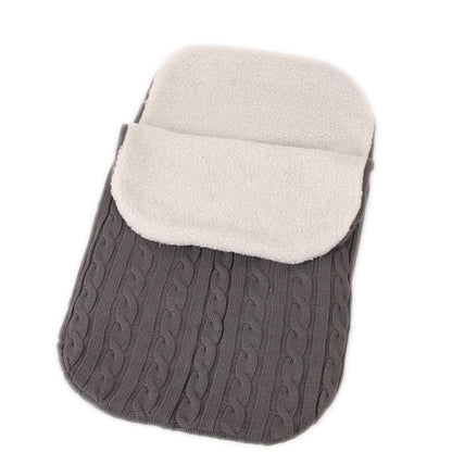 Thick Baby Swaddle Wrap Knit Envelope Sleeping Bag Newborn Infant Warm Bands Indoor Infant Stroller Sleeping Bag