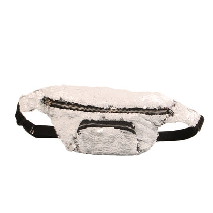 Sequins Waist Bag Double Color Makeup Bag Mermaid Purses Chest Pack Women Girl Travelling Mobile Phone Bag