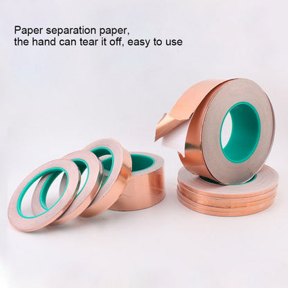 Pure Copper Double-sided Conductive Copper Foil Tape Signal Masking Tape, Size: 20m x 20mm, Size: 20m x 20mm