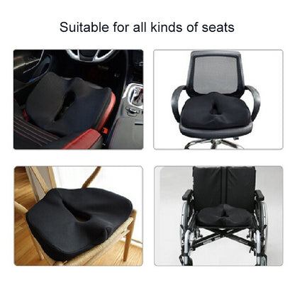 Office Chair Cushion Buttock Coccygeal Orthodontic Cushion, Size: 45x38x13cm, 45x38x13cm Black Grey