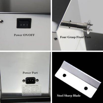 Stainless Steel Electric Tornado Potato Tower Crane, EU Plug, Electric