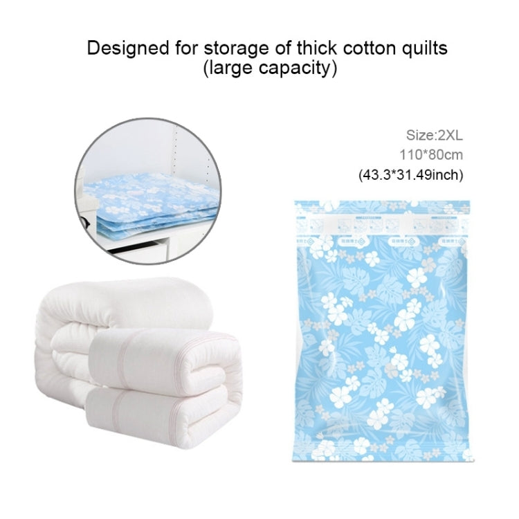 Space Saving Orchids Pattern Vacuum Storage Bag, Thinken Quilts Clothing Vacuum Seal Storage Bag, Size: 80*110 cm, Size: 80*110 cm