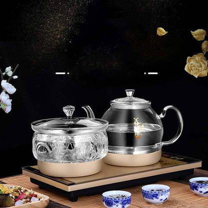 Pumping Type Automatic Add Water Full Intelligent Electric Glass Kettle Pumping Boiled Tea Stove Set, Tea Stove Set