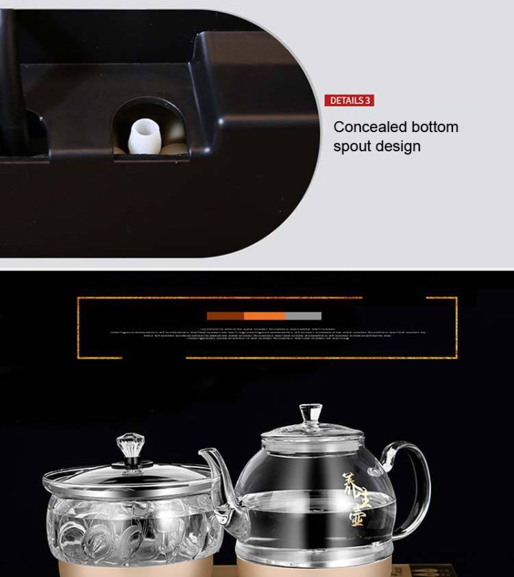 Pumping Type Automatic Add Water Full Intelligent Electric Glass Kettle Pumping Boiled Tea Stove Set, Tea Stove Set