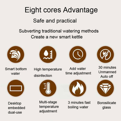 Pumping Type Automatic Add Water Full Intelligent Electric Glass Kettle Pumping Boiled Tea Stove Set, Tea Stove Set