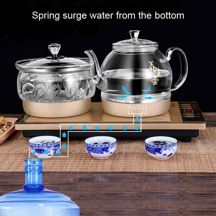 Pumping Type Automatic Add Water Full Intelligent Electric Glass Kettle Pumping Boiled Tea Stove Set, Tea Stove Set